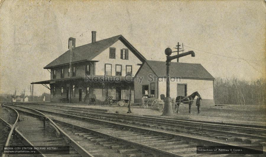 Postcard: Boston & Maine Station, South Ashburnham, Massachusetts